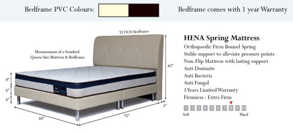 Bedz & Dreamz Hena Mattress + Bedframe Bundle